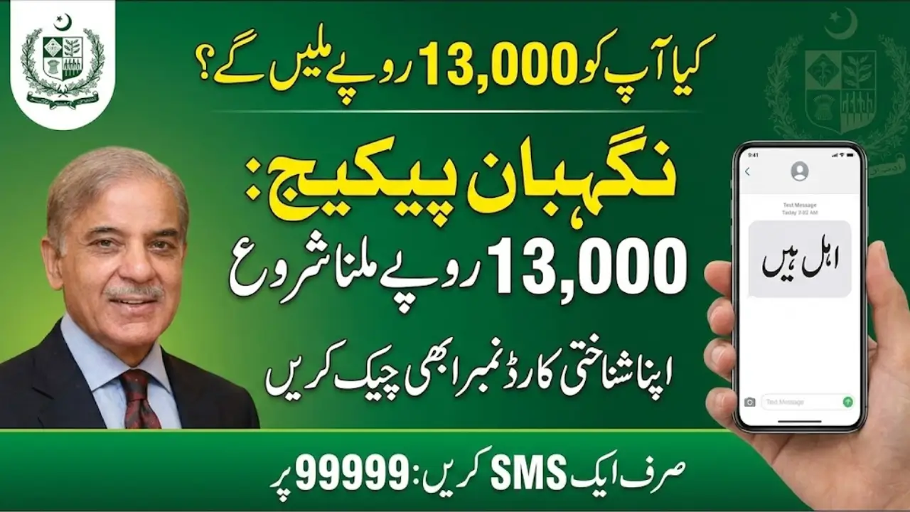 Nigehban Ramzan Package 2026 – 9999 CNIC Check for PM Rs. 13,000 Relief Payment Status Online
