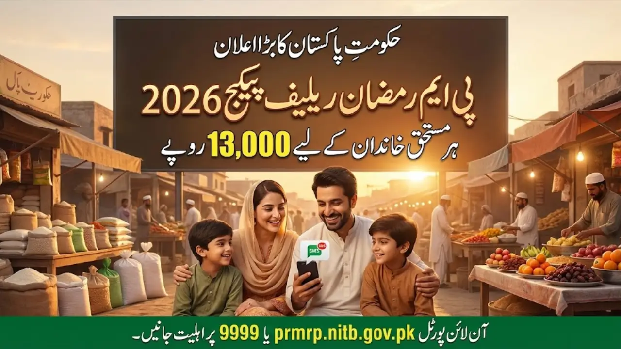 prmrp nitb gov pk CNIC Check Rs. 13,000 PM Ramzan Relief Package Status